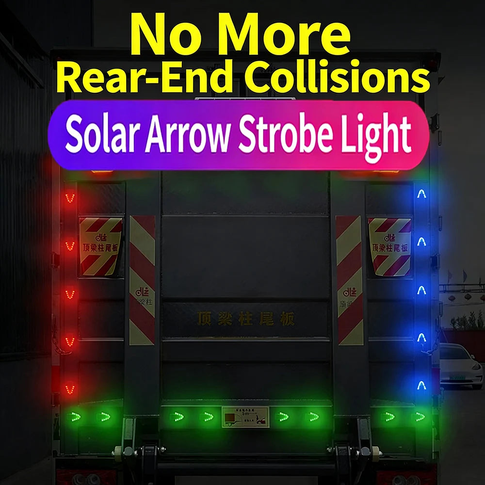 2PCS Warning Motorcycle Arrow Flash 6color Anti Rear End