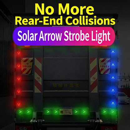 2PCS Warning Motorcycle Arrow Flash 6color Anti Rear End