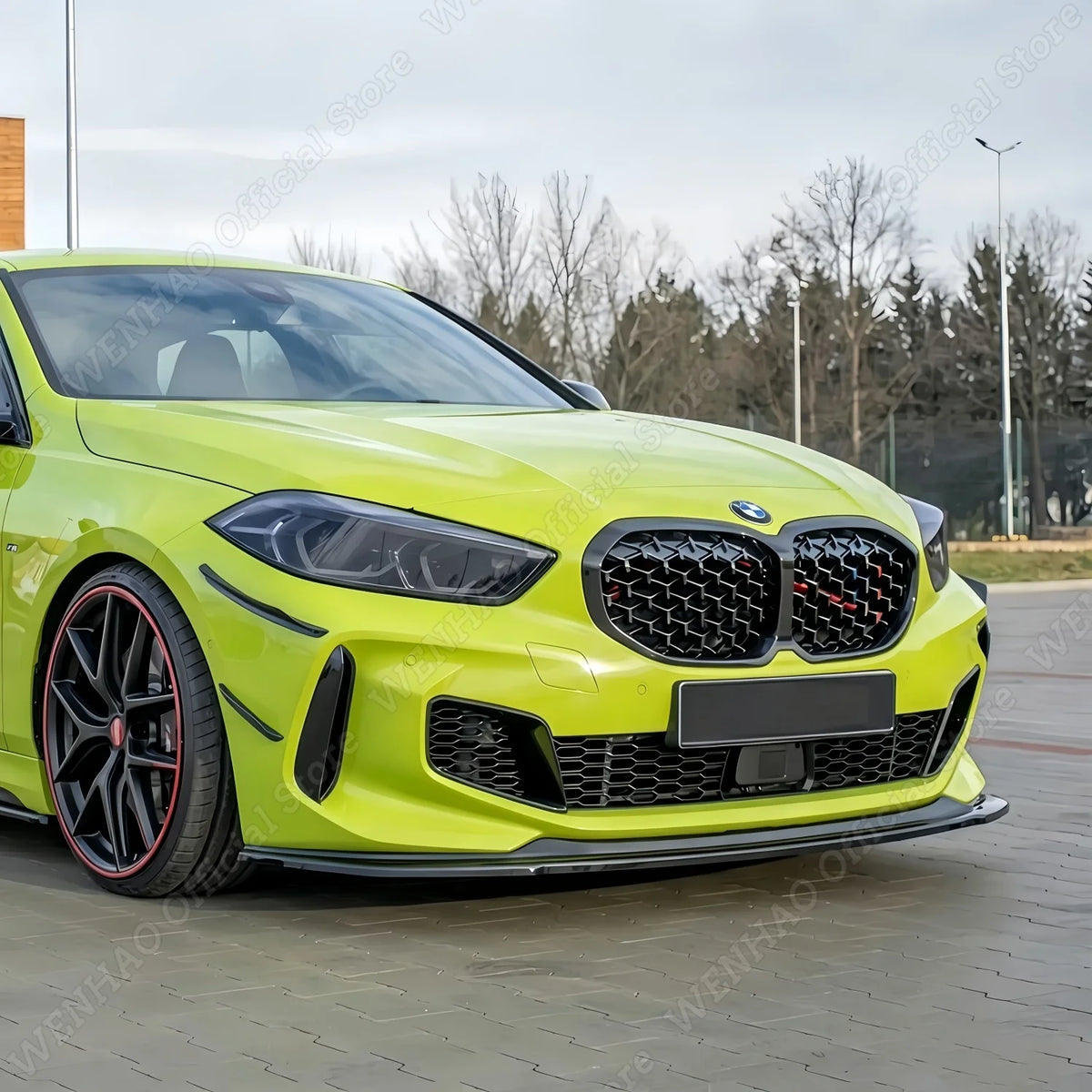 For BMW 1Series F40 118I 120I 3P Maxton Front Bumper Lip Spoiler
