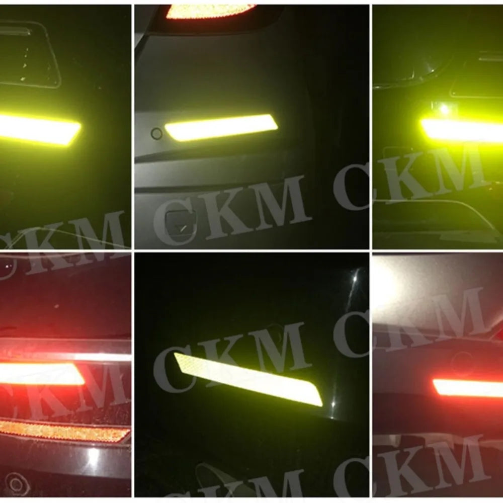 For VW Trunk Bumper Safety Warning Reflector Protective Stickers