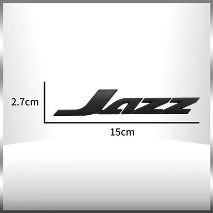 For Jazz Chrome Metal Letter Logo 3D Emblem Rear Trunk Badge