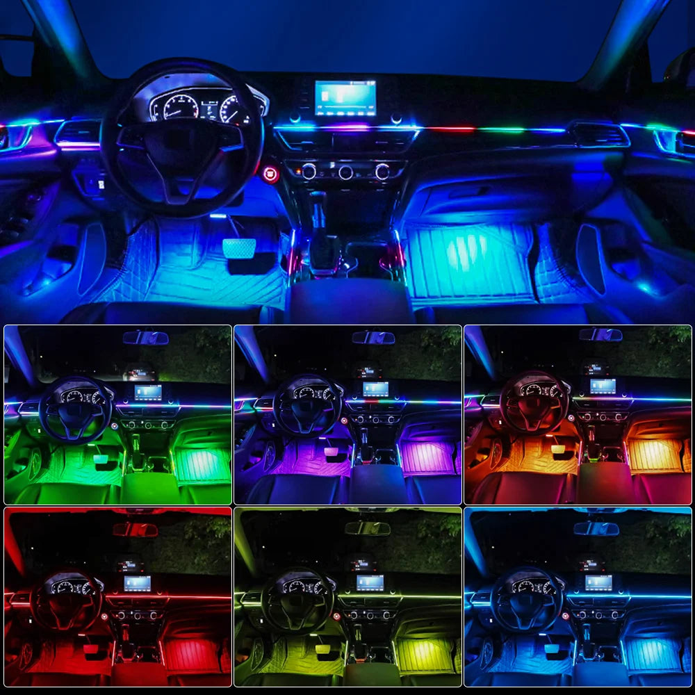 Ambient Interior Symphony RGB Colors Hidden Acrylic Strip APP