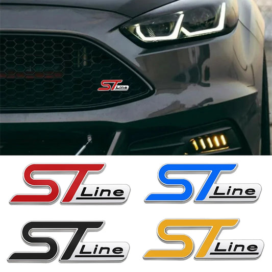 For Ford St Focus X 2 3D Metal St Line Head Grille Emblem Badge