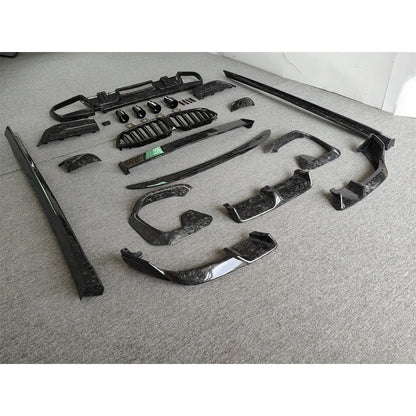 For BMW X6M F96 Front Lip Upgraded Ld Forged Carbon Fiber Body