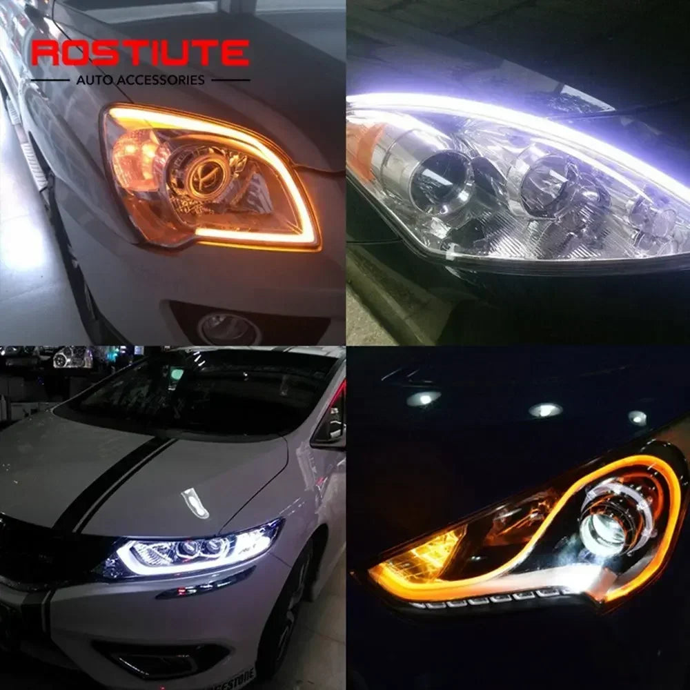 Muti Mode RGB Drl Daytime Running Headlight Flowing Turn