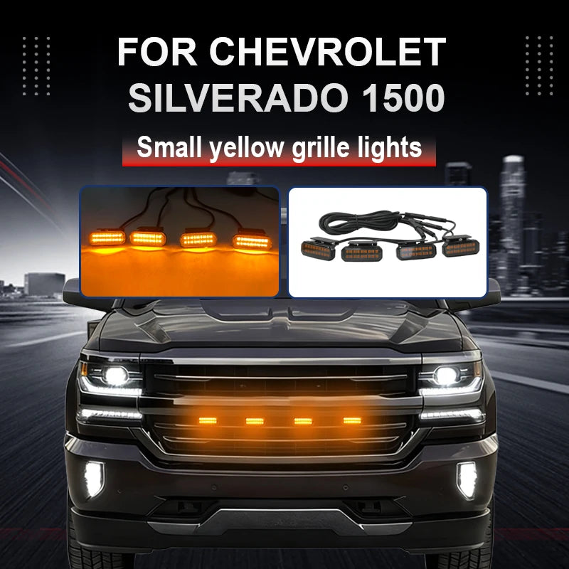 For Chevrolet Silverado 1500 18 LED Front Grille Daytime Running