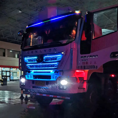 24V Truck Colorful Flashing Ambient Lighting Atmosphere Night
