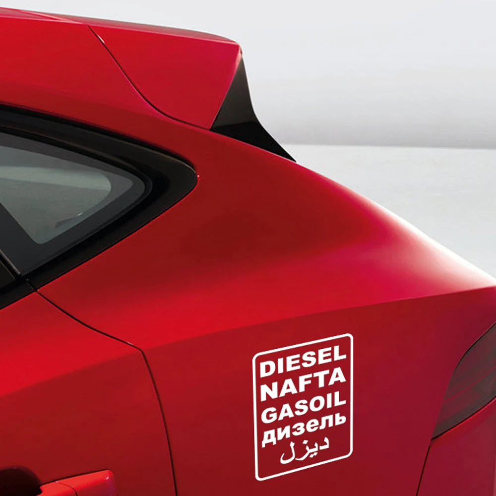 2PCS Diesel Nafta Gasoil Side Sticker Decor Film Decal