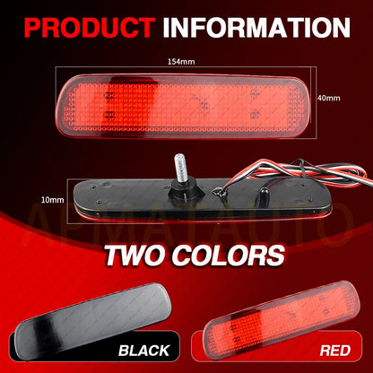 For Toyota Land Cruiser 100 Cygnus 2PCS Rear Bumper Reflector