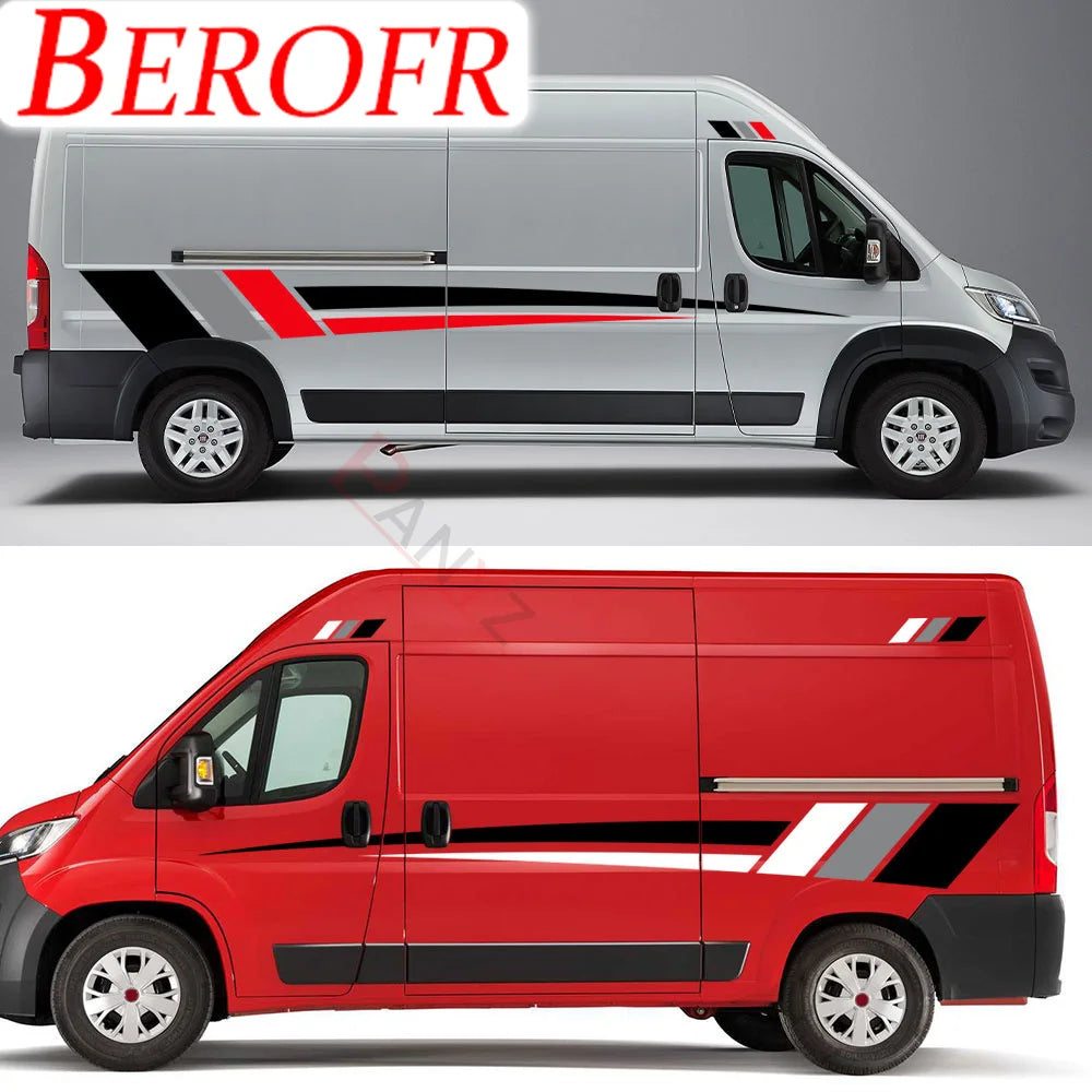 For Peugeot Boxer Citroen Jumper Fiat 6PCS Lot Body Stickers