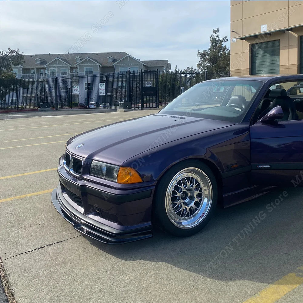 For BMW 3 Series E36 M3 Gloss Black Gt Look Spoiler Lip M Tech