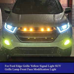 For Ford Edge LED Front Grille Daytime Running Yellow Small