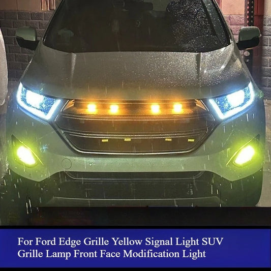 For Ford Edge LED Front Grille Daytime Running Yellow Small
