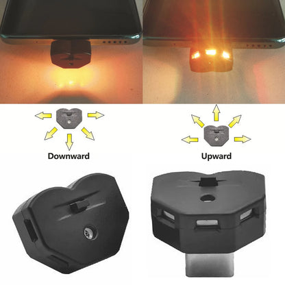 2PCS MINI type-c Atmosphere Ambient Night Neon Interior Emergency
