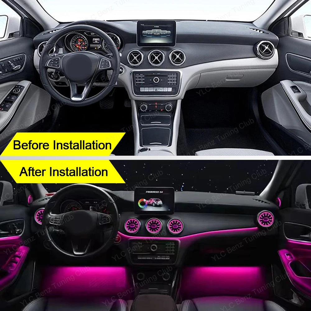 For Mercedes W205 W213 W238 W177 Colors Ambient Air Vent W206