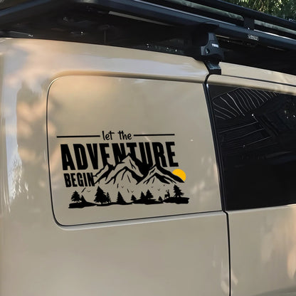 Let Adventure Begin Off Road Sticker Glass Window Body