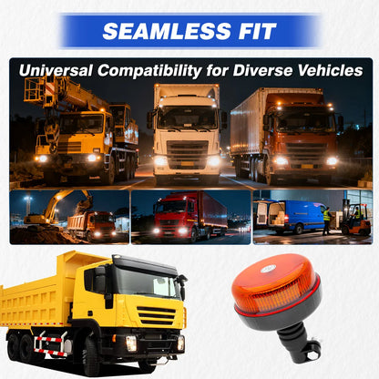 For Construction Vehicles 1PC Yellow 12-30v 12 Pole Mounted Roof