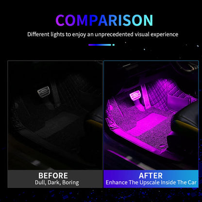 Interior Ambient Foot USB Backlight Lighting 5V 12V Atmosphere