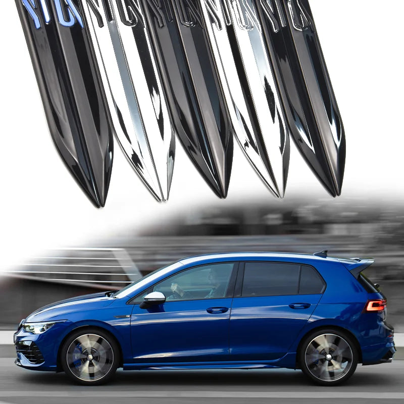 For 2020 Golf 8 Tape Plastic Golss Black Door Side Fender Knife R