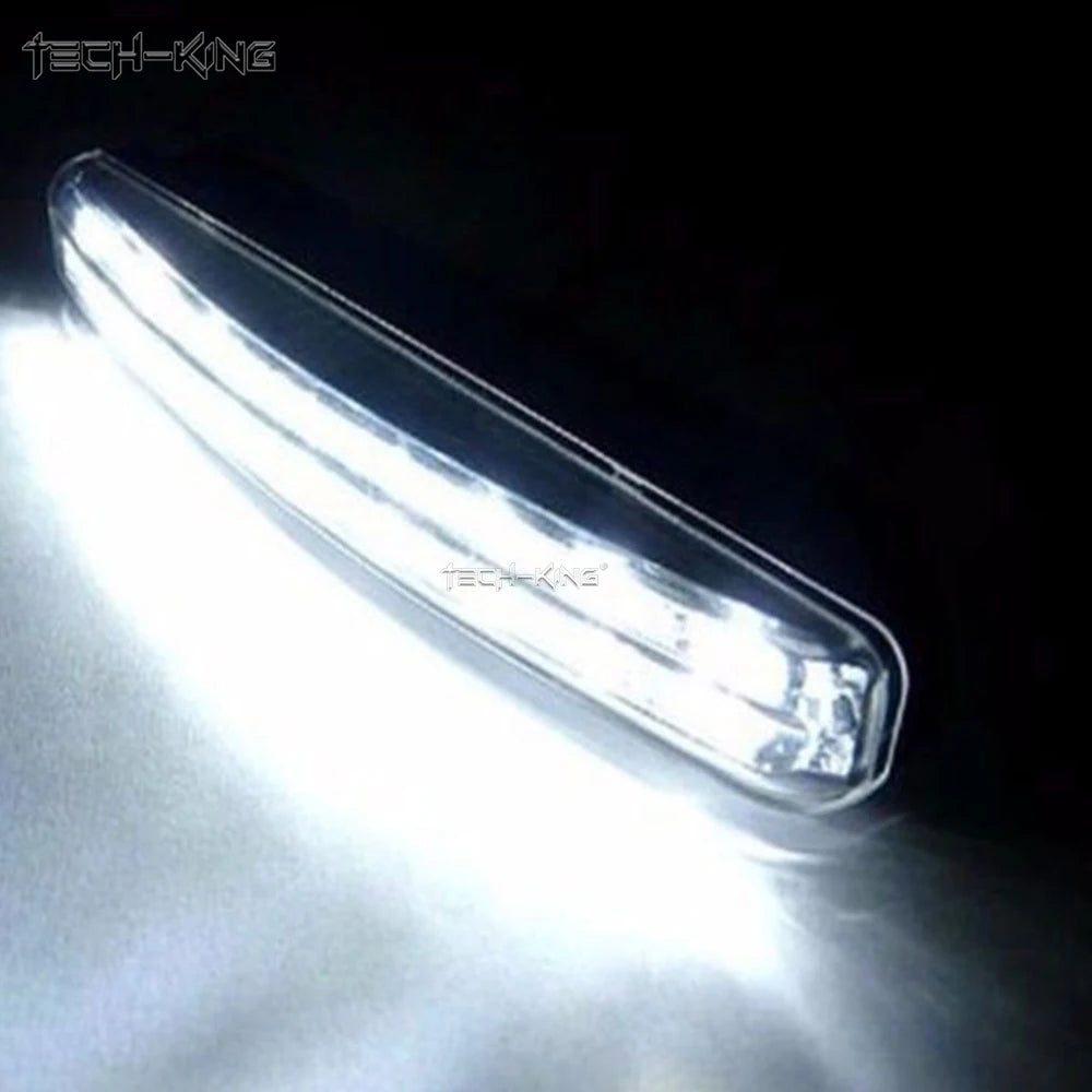 A Set Drl 8LED Daytime Running 12V ultra-bright Flexible