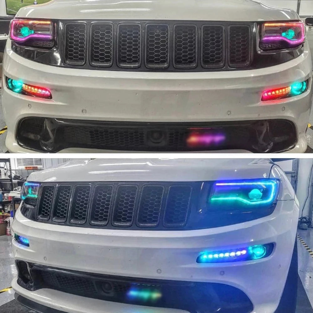 For Jeep Grand Cherokee 2014-2021 Drl RGB Daytime Running Board