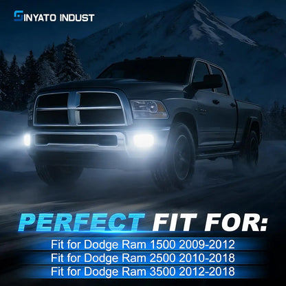 For 2009-2012 Dodge Ram 1500 & Fog 2010-2018 Dodge Ram 2500