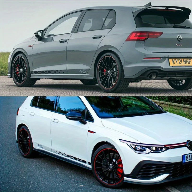 For Volkswagen VW Golf 8 MK8 Door Side Skirt Sticker Gti R Vinyl