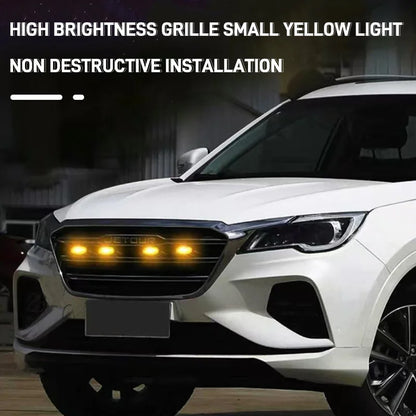 4PCS Grille Yellow Daytime Running Warning Pickup Truck Haze
