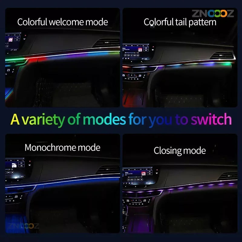 For Tesla Model 3 Y S Znoooz 140CM Ambient Interior RGB Symphony