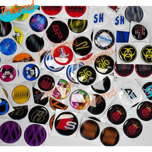 3D Silicone Sticker Personalized Name Logo Doming Rectangle