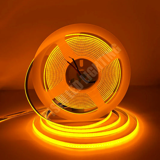 For Decor 3000K 4000K 6000K 5M Orange 3MM 5MM Cob Strip 12V 24V