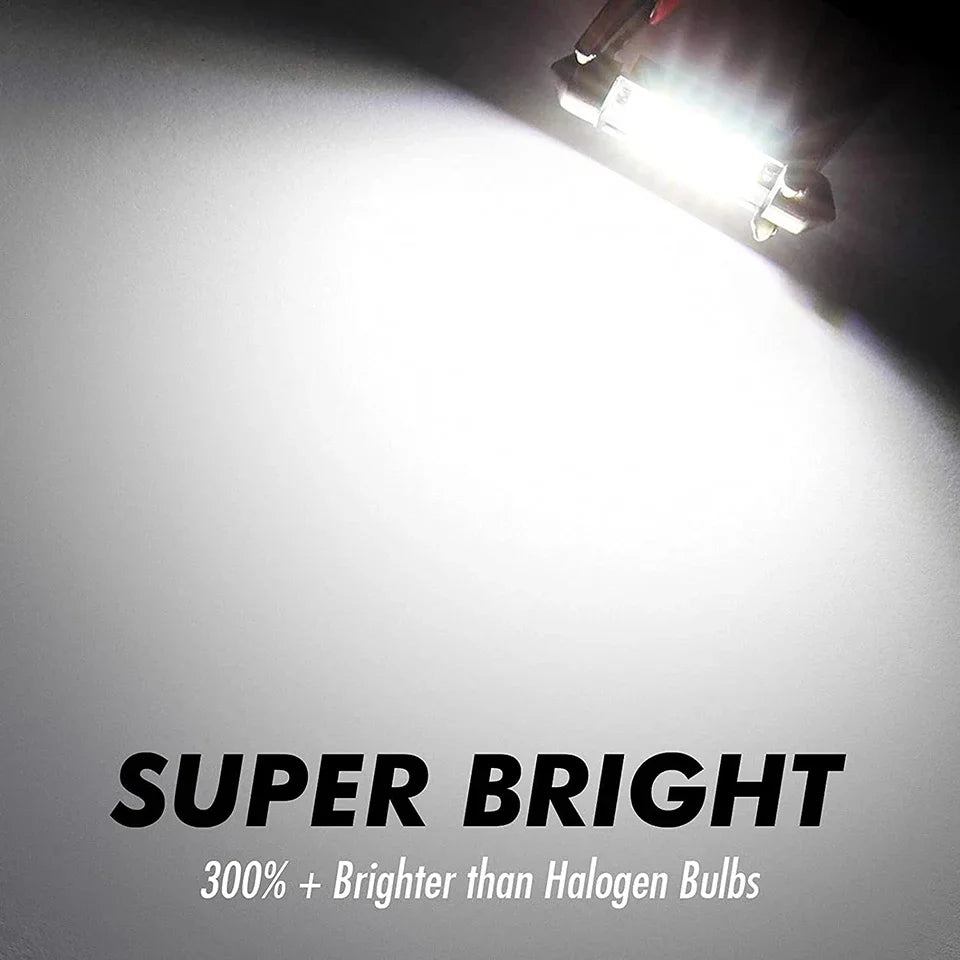 For Auto Interior Lamp Dome Read 4X Golden Festoon C5W Bulb 31MM