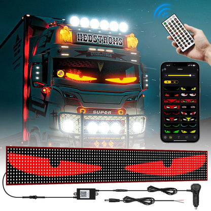 APP Truck Devil Eye Pixel Panel Remote Control Soft