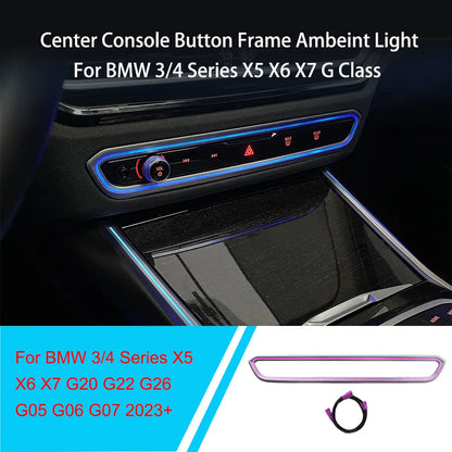 For BMW Center Console Button Frame Ambient Air Vent Fit Series