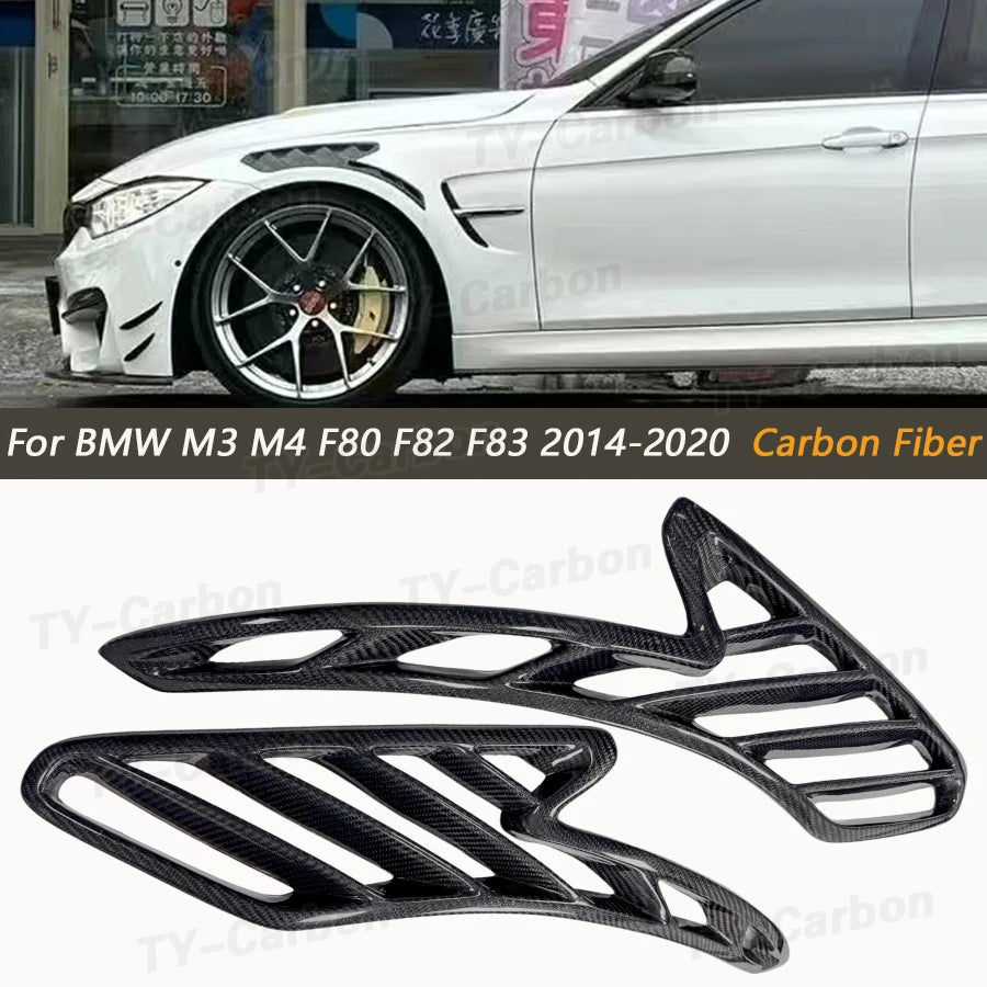 For BMW F82 F83 M4 2015-2019 Carbon Fiber Side Fender Air Vent
