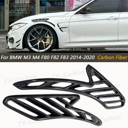 For BMW F82 F83 M4 2015-2019 Carbon Fiber Side Fender Air Vent