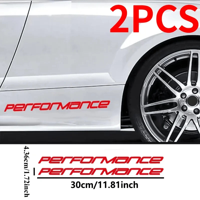 2PCS 1SET Performance Side Skirt Vinyl Sticker Waterproof Uv