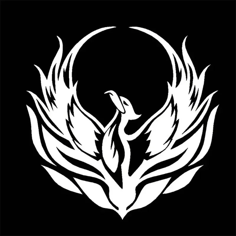 Flame Fire Phoenix Cool Sticker Body Bumper Windows Motorcycle