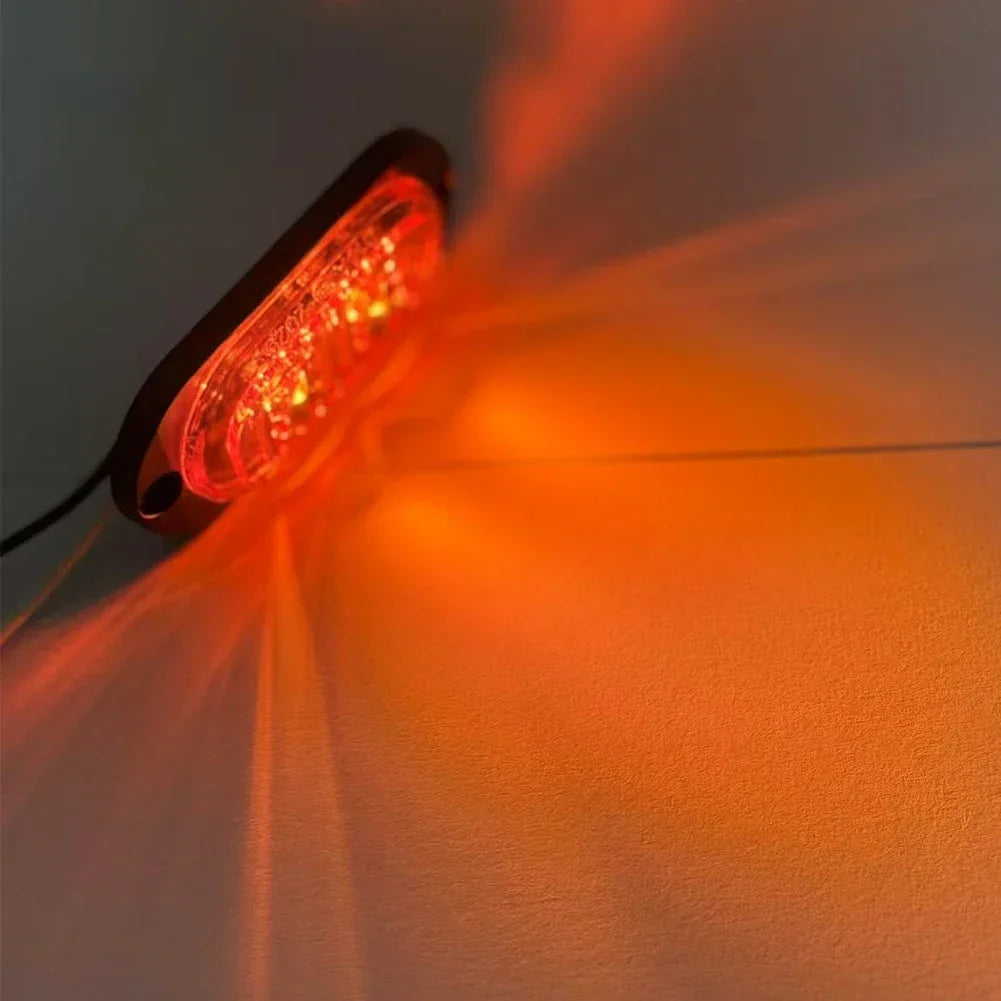Trailer Truck Side Marker Waterproof 2LED Lorry Van Bus
