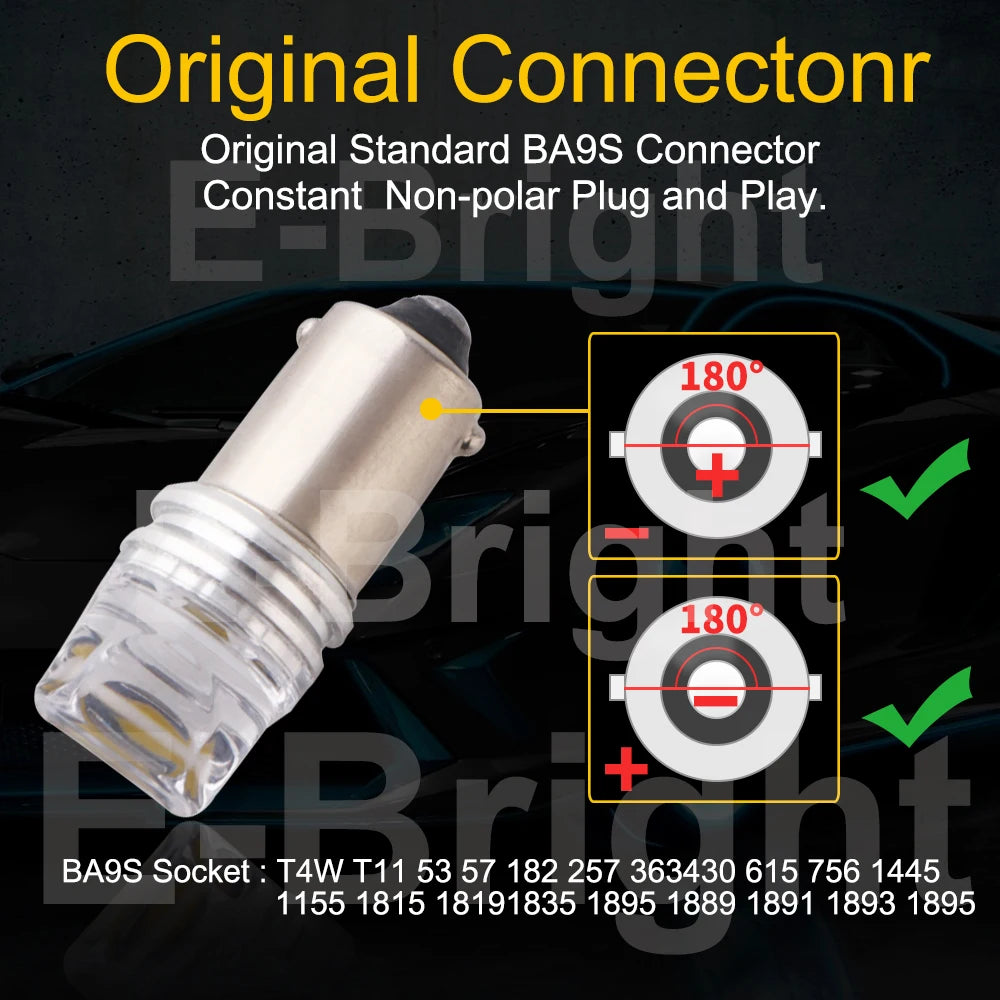 10PCS Ac Dc 6V 6.3v non-polar GE44 ba9s Pinball