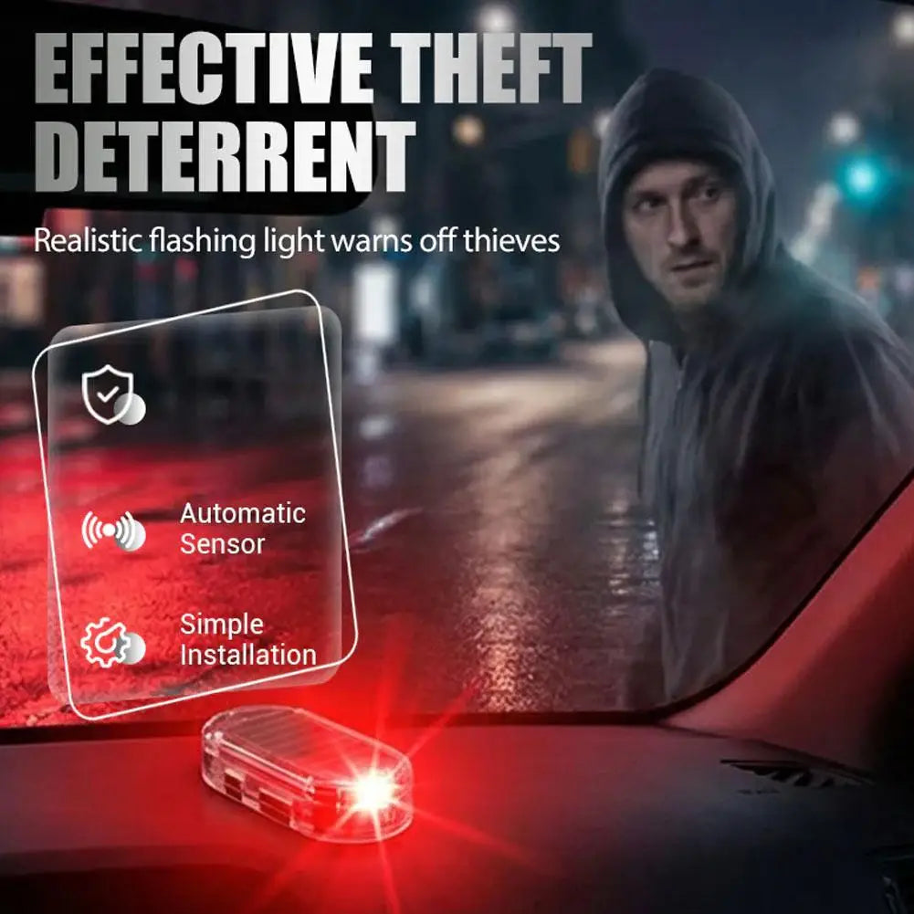 solar-powered anti-theft Warning Simulate Alarm Flashing