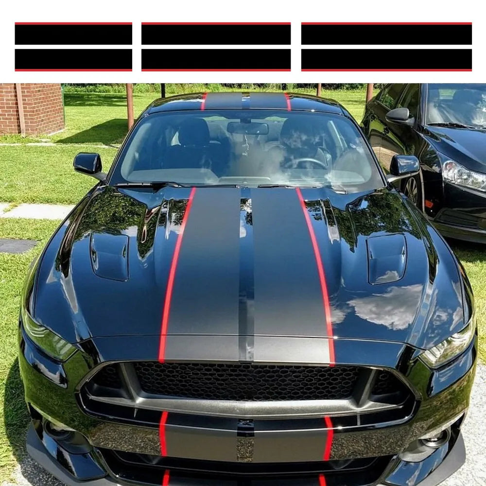 For Ford Mustang 2015-2018 3PCS Wrap Stickers Decals Body Kits