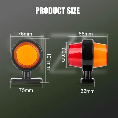 12V 24V Double Sides Marker Clearance Turn Signal Warning