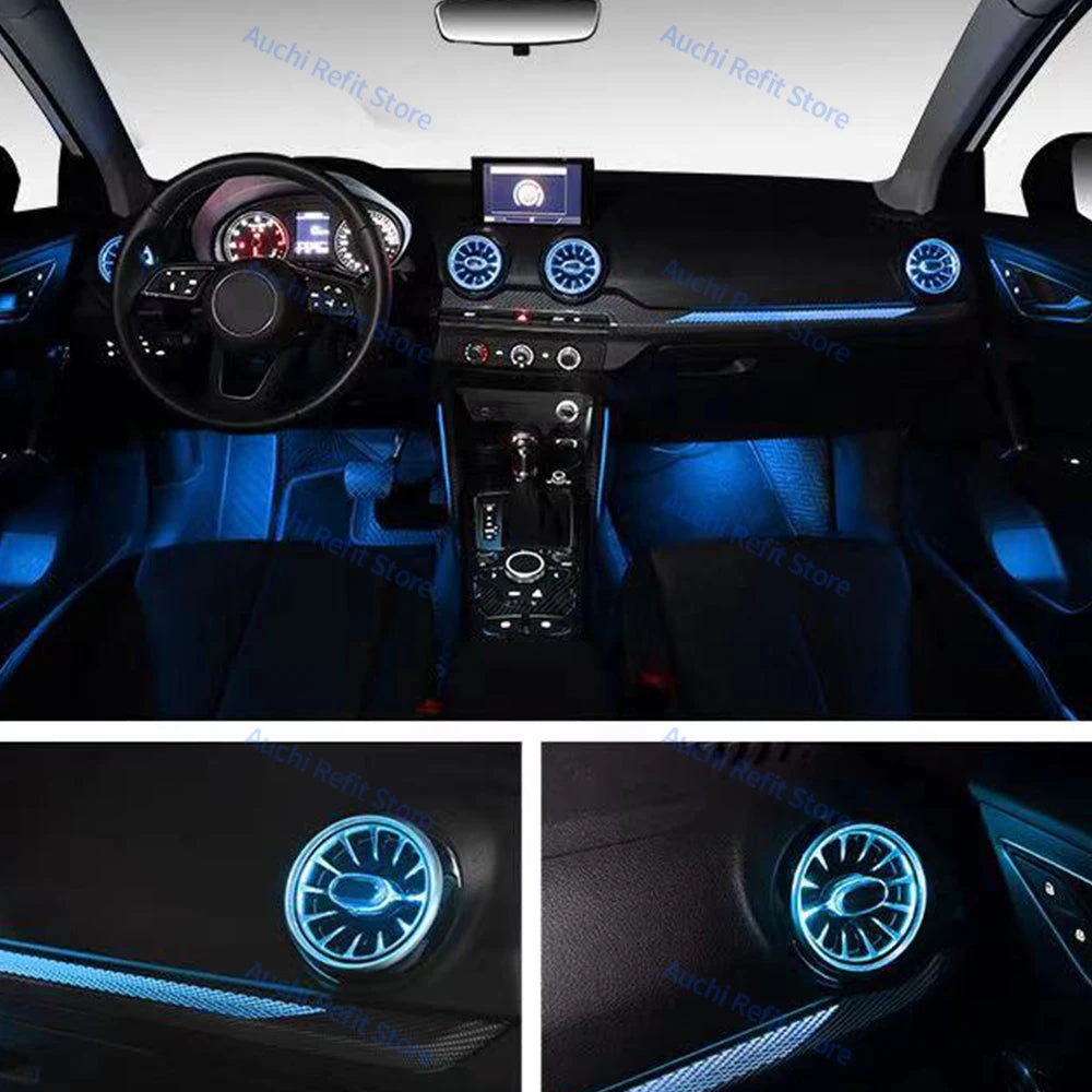 For Audi Q2 2017-2023 256 Colour Vent Interior Turbine Air