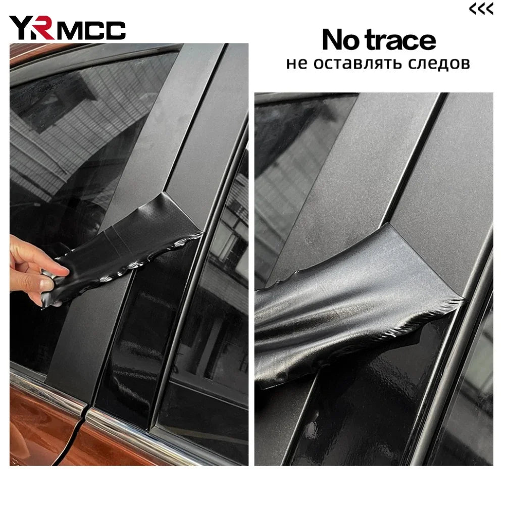 Door Sill Protector Sticker Anti Scratch Carbon Fiber Strip