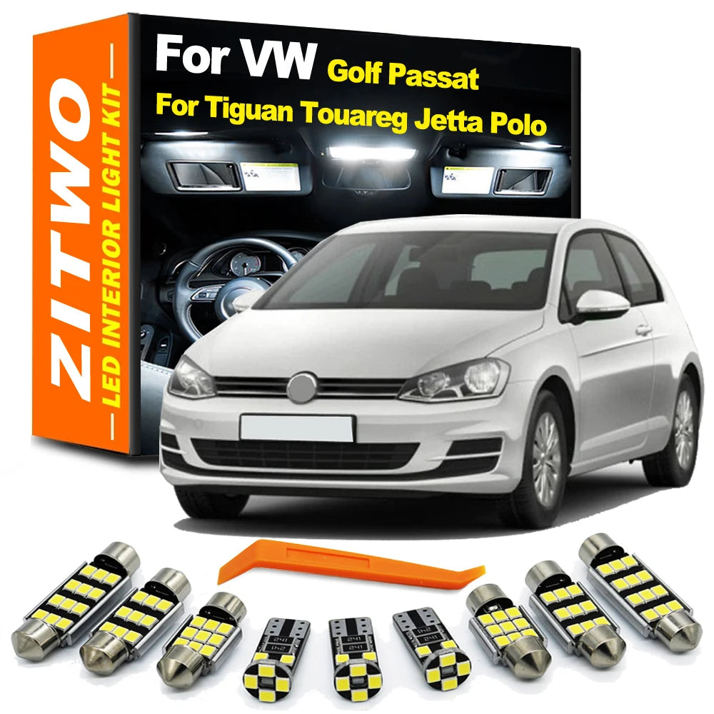 For VW Volkswagen Golf Jetta 3 Interior Bulb Kit Passat B5 B6 B7