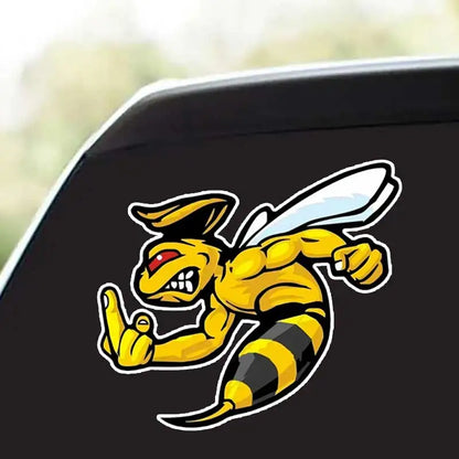 Angry Wasp Bumblebee Sticker Vinyl Decal Waterproof Rear Window