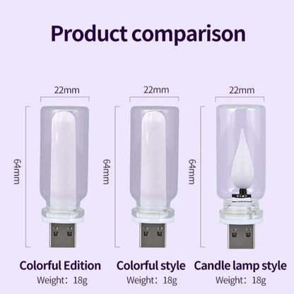 Multicolor Ambient RGB Touch Switch Interior Clear Glass Plug