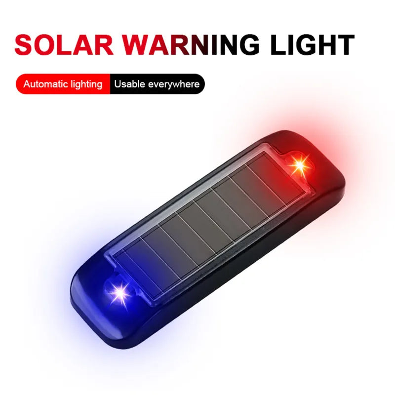 1PC Solar Powered Warning anti-theft Alarm Flashing Indicator