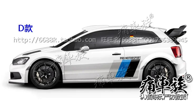 For VW Polo Golf7 6 Golf7 Vinyl Decals Body Sticker Pearance